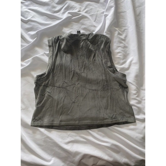 Skims‎ Velour Gunmetal Gray Crew Neck Tank Size Extra Large XL - Picture 7 of 8